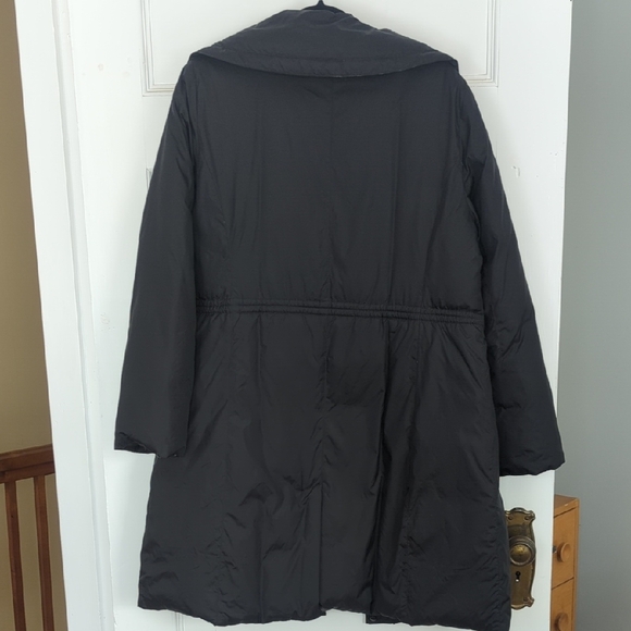 Eileen Fisher High Collar Insulated Puffer Coat - Picture 8 of 11